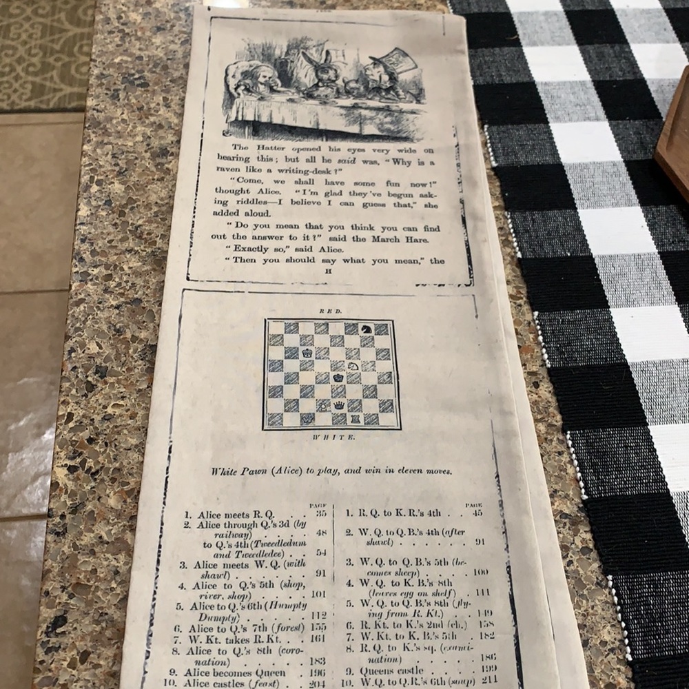 Alice in wonderland scarf